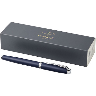 PARKER Tintenroller IM, blau,silber