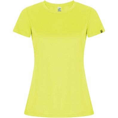 Imola Sport T-Shirt für Damen, Fluor Yellow, 2XL