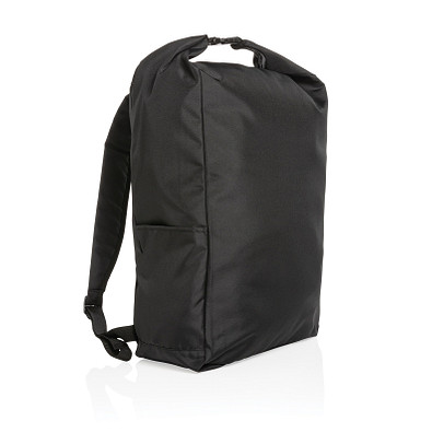 Impact AWARE™ RPET Basic Rolltop-Rucksack, schwarz