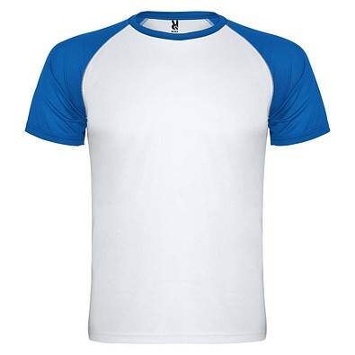 Indianapolis Sport T-Shirt für Kinder, weiß / royalblau, 16