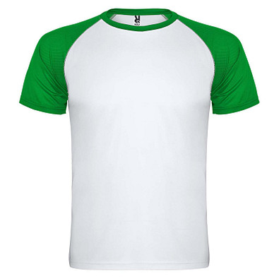 Indianapolis Sport T-Shirt für Kinder, weiß / farngrün, 16