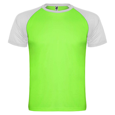 Indianapolis T-Shirt Unisex, Fluor Green / schwarz, L