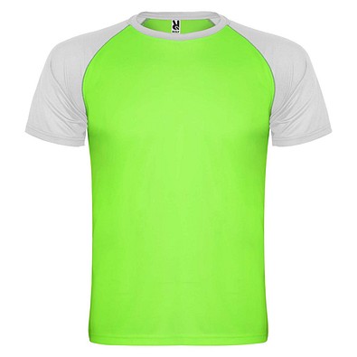 Indianapolis T-Shirt Unisex, Fluor Green / schwarz, XL