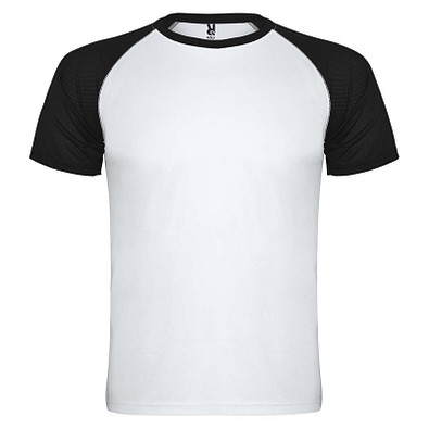 Indianapolis T-Shirt Unisex, weiß / schwarz, L