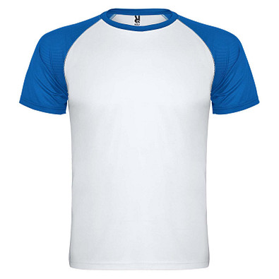 Indianapolis T-Shirt Unisex, weiß / royalblau, XL