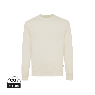 Iqoniq Denali ungefärbt. Rundhals-Sweater aus recycelter BW, natural raw, XS