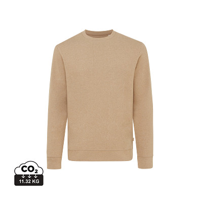 Iqoniq Denali ungefärbt. Rundhals-Sweater, ungefärbtes braun, L