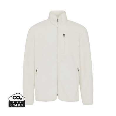 Iqoniq Diran Fleecejacke aus recyceltem Polyesterflor, neutral, XS