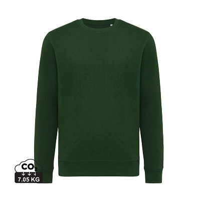 Iqoniq Etosha Lightweight Sweater aus recycelter Baumwolle, forest green, L