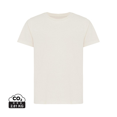 Iqoniq Koli Kids T-Shirt aus recycelter Baumwolle, natural raw, 5-6 y