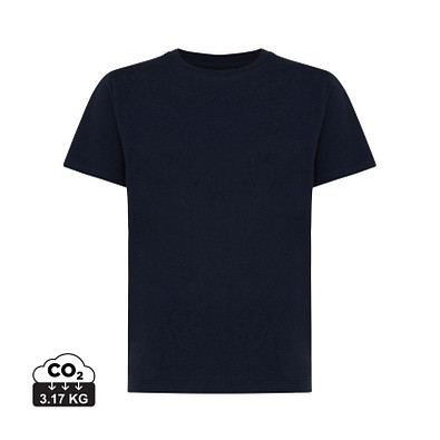 Iqoniq Koli Kids T-Shirt aus recycelter Baumwolle, navy blau, 7-8 y