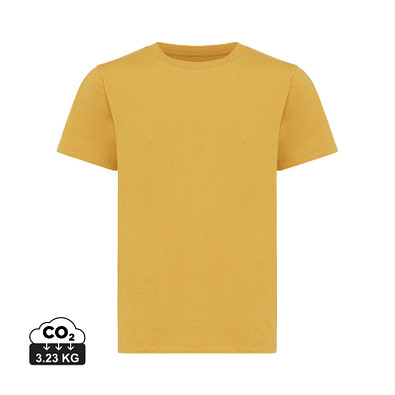 Iqoniq Koli Kids T-Shirt aus recycelter Baumwolle, ochre yellow, 3-4 y