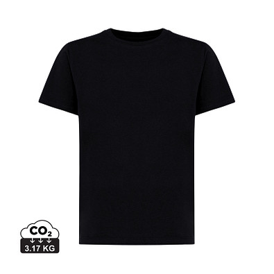 Iqoniq Koli Kids T-Shirt aus recycelter Baumwolle, schwarz, 11-12 y