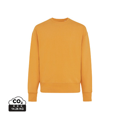 Iqoniq Kruger Relax-Rundhals-Sweater, sonnenuhr orange, M