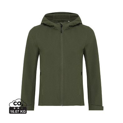 Iqoniq Makalu Damen Softshelljacke aus recyceltem Polyester, khaki, XS