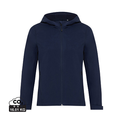 Iqoniq Makalu Damen Softshelljacke aus recyceltem Polyester, navy blau, XS