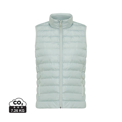 Iqoniq Meru Damen Bodywarmer aus recyceltem Polyester, Iceberg green, XXS