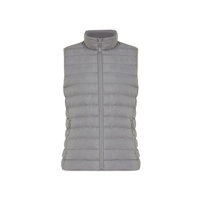 Iqoniq Meru Damen Bodywarmer aus recyceltem Polyester, Silbergrau, L