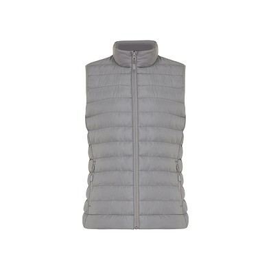 Iqoniq Meru Damen Bodywarmer aus recyceltem Polyester, Silbergrau, XXS