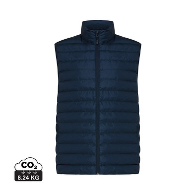 Iqoniq Meru Herren Bodywarmer aus recyceltem Polyester, navy blau, S