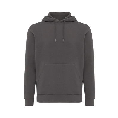 Iqoniq Rila Lightweight Hoodie aus recycelter Baumwolle, anthrazit, XXL