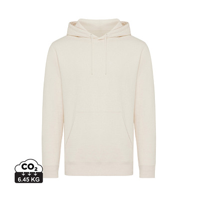 Iqoniq Rila Lightweight Hoodie aus recycelter Baumwolle, natural raw, XXL