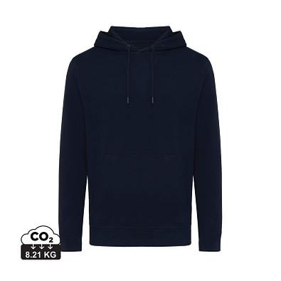 Iqoniq Rila Lightweight Hoodie aus recycelter Baumwolle, navy blau, L