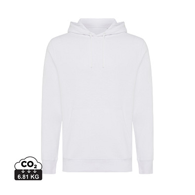 Iqoniq Rila Lightweight Hoodie aus recycelter Baumwolle, weiß, XXL