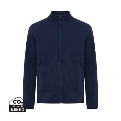Iqoniq Talung Mikrofleece Jacke aus recyceltem Polyester, navy blau, XXXL