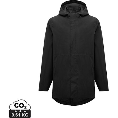 IQONIQ Thelon Parka aus recyceltem Polyester, schwarz, S