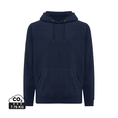 Iqoniq Trivor Mikrofleece-Kapuzenjacke aus recyc. Polyester, navy blau, M