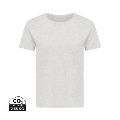 Iqoniq Yala Damen T-Shirt aus recycelter Baumwolle, ungefärbte helles Grau, L