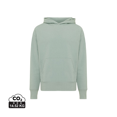 Iqoniq Yoho Relax-Hoodie aus recycelter Baumwolle, Iceberg green, L