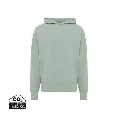 Iqoniq Yoho Relax-Hoodie aus recycelter Baumwolle, Iceberg green, S