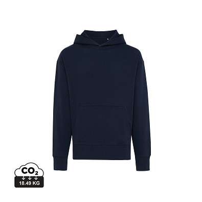 Iqoniq Yoho Relax-Hoodie aus recycelter Baumwolle, navy blau, S