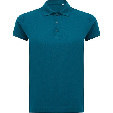 IQONIQ Yosemite Damen Piqué-Poloshirt aus rec. Baumwolle, dark teal, L