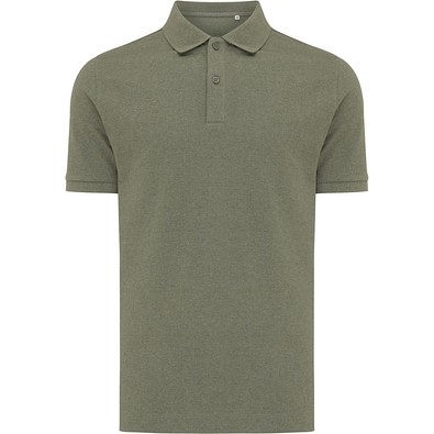 IQONIQ Yosemite Piqué-Poloshirt aus recycelter Baumwolle, heather green, XXS