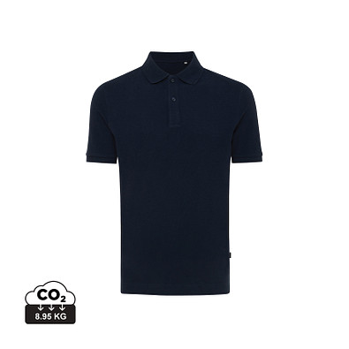 Iqoniq Yosemite Piqué-Poloshirt aus recycelter Baumwolle, navy blau, L