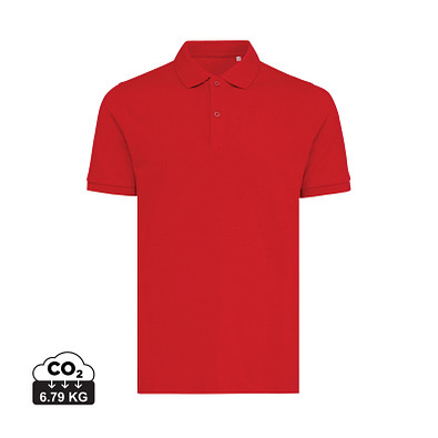 Iqoniq Yosemite Piqué-Poloshirt aus recycelter Baumwolle, rot, 5XL
