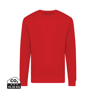 Iqoniq Zion Rundhals-Sweater aus recycelter Baumwolle, rot, XXXL