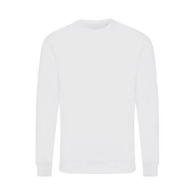 Iqoniq Zion Rundhals-Sweater aus recycelter Baumwolle, weiß