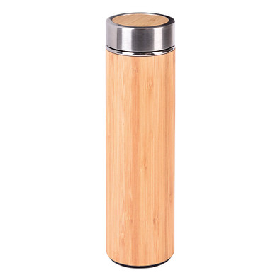 Isolierbecher BAMBOO GO, braun, silber