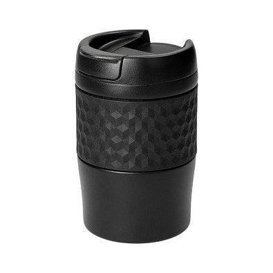 Isolierbecher Temptation, klein, mit Manschette, schwarz