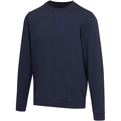 Jasper 280 g/m² Pullover mit Rundhalsausschnitt aus recycelter Bio Baumwolle (OCS), unisex, navy, M