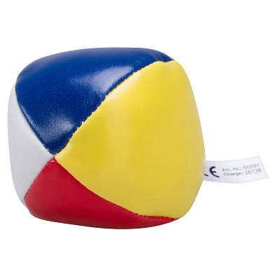 Jonglierball mit 4 Segmenten, multicolour