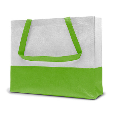 Joytex® Vlies-Umhängetasche, weiß/apfelgrün