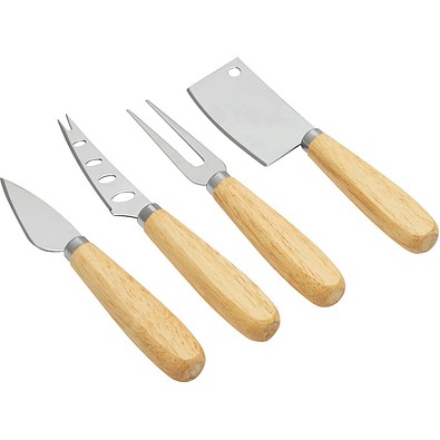 Käseset ELEGANCE,braun, silber