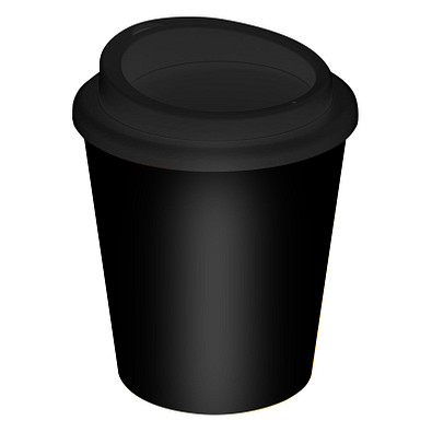 Kaffeebecher Premium small, 250 ml, schwarz/schwarz