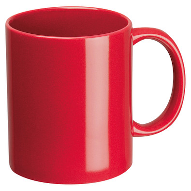 Kaffeetasse aus Keramik, 300ml, rot