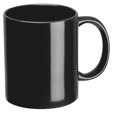 Kaffeetasse aus Keramik, 300ml, schwarz